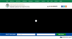 Desktop Screenshot of indiraedu.com