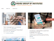 Tablet Screenshot of blog.indiraedu.com